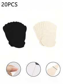 20pcs Women Black Disposable Nipple Covers, Non-Woven Fabric Self-Adhesive Breast Pads, Invisible Anti-Nipple Protrusion Pads, Suitable For Strapless/Bandeau Outfits - Multicolor - View 11