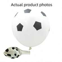 1pc Giant Inflatable Soccer Ball, Thickened Durable PVC Material Portable Large Balloon, Suitable For Water Party, Pool Party, Beach Party Entertainment - Multicolor - View 7