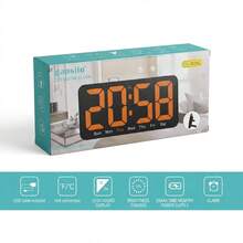 DESK AND WALL DIGITAL CLOCK - 1PC - View 6