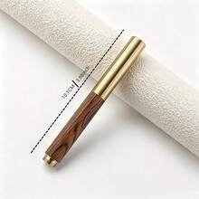 Vintage Wood Grain Fountain Pen Brass Metal Cap Natural Wood Barrel Signature Pen Business Writing Gift For Men Collection - 1099 - View 2