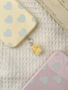 1pc/2pcs Resin Flocked Cartoon Animal Phone Dust Plug, Cute 3D Creative Pet Design, Dust-Proof And Anti-Gray, Can Also Be Used As A Soft Adorable Phone Charm, Compatible With Type-C Interface Phone Dust Plug, Healing Niche Phone Dust Plug - Multicolor - View 8