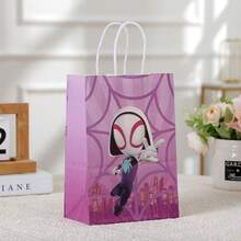Hasbro Spider-Man Packaging Bag Hero Tote Bag Party Gift Bag Kraft Paper Bag Cartoon Shopping Bag - Multi-color - View 3