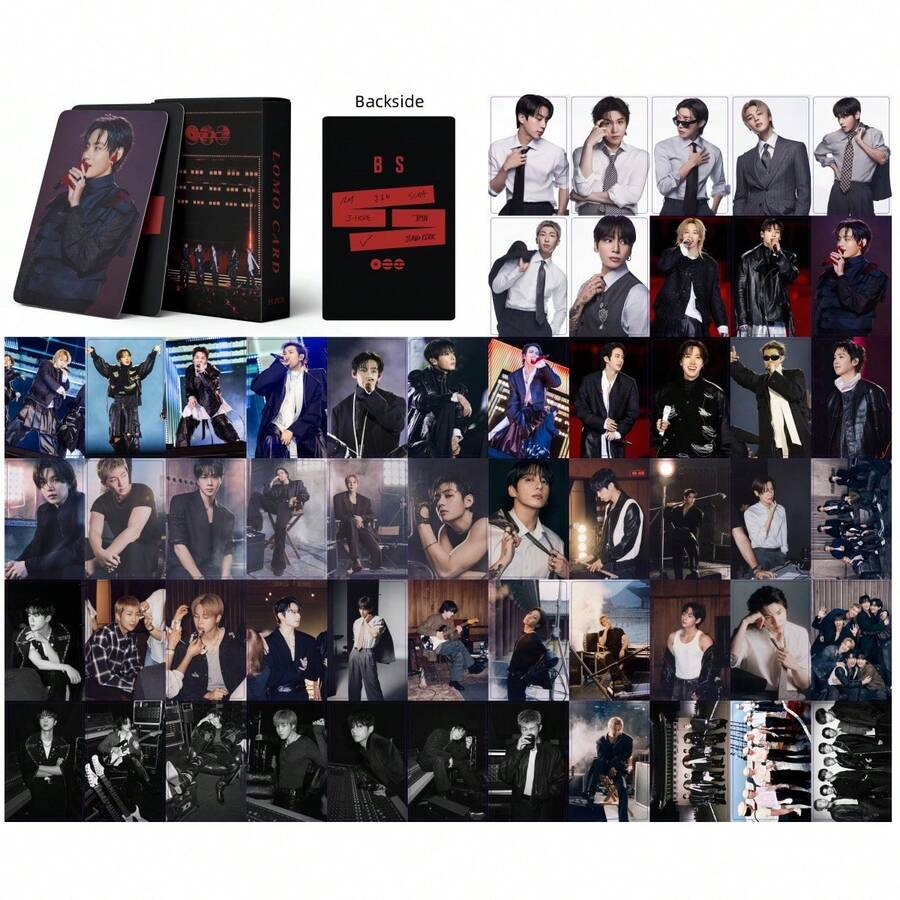 55 بطاقة صور LOMO قابلة للجمع لنجوم K-POP - متعدد الألوان - مشاهدة 1