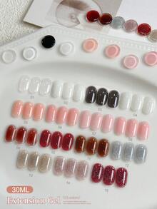 1pc 30ml Nail Extension Gel, Nail Crystal Extension Agent, Nail Art Gel, Makes Nails Longer - Multicolor - View 4