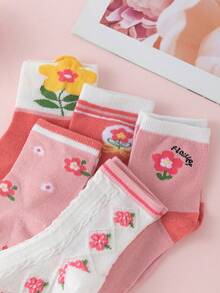 10 Pairs Girls Striped Sports Socks, Football Basketball Socks, Casual Striped Student Socks - Multicolor - View 3