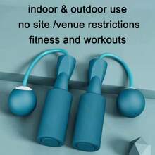 1 Pair Weighted Cordless Jump Rope, Foam Grip, Suitable For Fitness Exercise - Multicolor - View 1