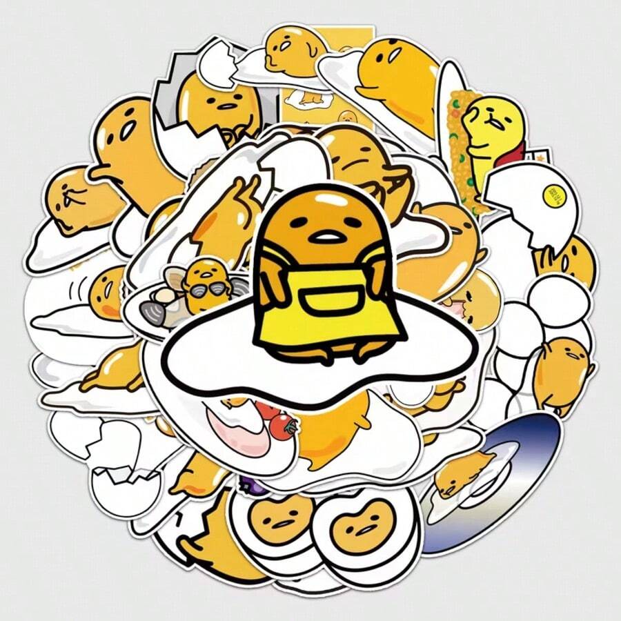 50pcs Sanrio Gude Waterproof Graffiti Stickers, Creative Motorcycle Stickers, Suitable For Cars, Laptops, Phone Cases, Luggage, Skateboards, Helmets, Bicycles And More - Multicolor - View 1