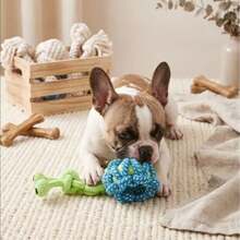 Cute Animal Shaped Dog Rope Knot Toy, Cotton Rope Knotted Puppy Chew ...