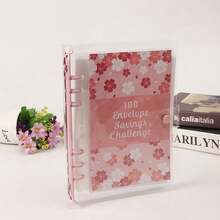 Floral 100-Day Savings Challenge Notebook, Budget Planner Binder With Cash Envelopes And Memo Pages, Daily Planning Financial Goal Savings Organizer, Suitable For Home, Office, Travel, Holiday Gift And Personal Organization Management - Multiple Styles - View 15