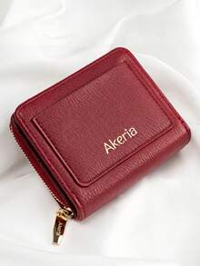 Set Kotak Hadiah Dompet Clutch Wanita Baru, Dompet Koin dan Tempat Kartu INS Gaya Korea, Dompet untuk Pacar dan Ibu - Merah - View 10
