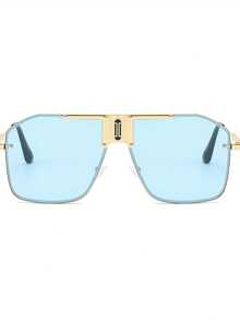 Men's Business Large Frame Glasses Single Square Lens Daily Wear Decorative Eyewear - Multicolor - View 3