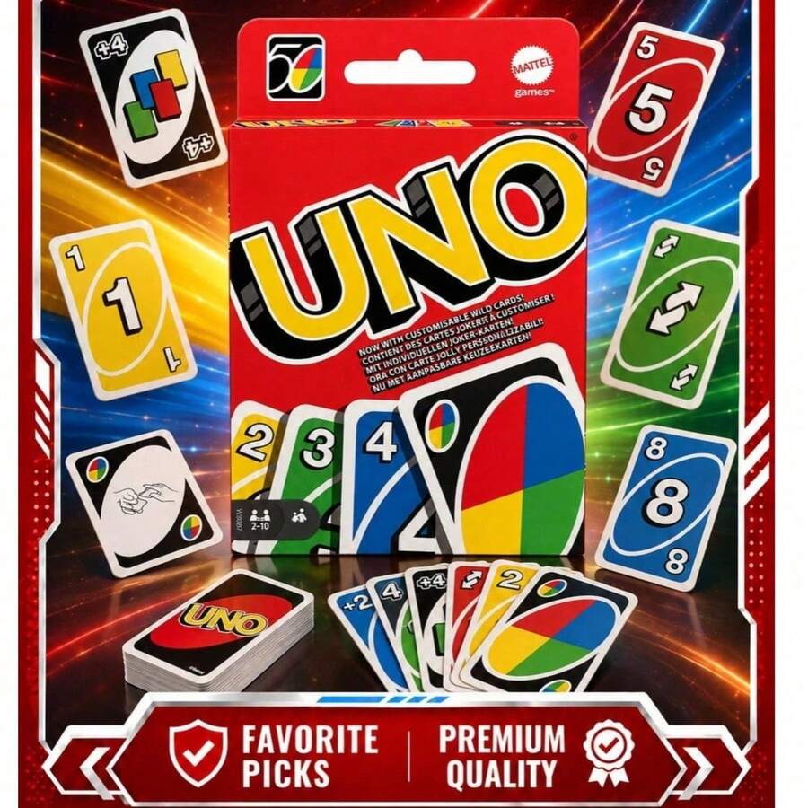 Splendor 1 Box UNO Double-Sided Card Game, Essential For Adults, Suitable For Family Gatherings, Collectible And Storable, Upgraded Card Game, Casual Party Tabletop Game, Interactive Paper Cards - Multicolor - View 1