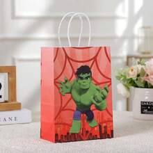 Hasbro Spider-Man Packaging Bag Hero Tote Bag Party Gift Bag Kraft Paper Bag Cartoon Shopping Bag - Multi-color - View 9