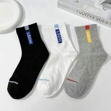 Kaos Kaki Pria Sedang Tebal Setinggi Betis, Musim Gugur/Musim Dingin, Kaos Kaki Setinggi Betis untuk Remaja Laki-Laki - MultiWarna - View 5