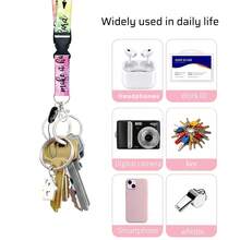 1pc Colorful "Stay" Teacher ID Badge Holder With Detachable Lanyard, Office Name Card Protector, Vertical Push-In Badge Card Holder, Office Neck Strap Keychain, Suitable For Office Workers, Doctors, Nurses, Men And Women - Business Model - View 5