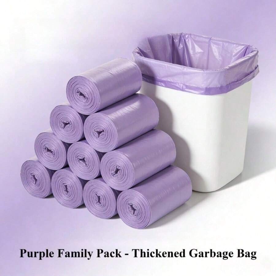 100pcs Kitchen Trash Bags, Odor Control, Leak-Proof Thick Durable Plastic Garbage Bags, Suitable For Home And Office, Large Capacity Value Pack - A - View 1