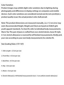 Teen Girls' Fashionable Loose Fit Pocket Flare Leg Jeans - Black - View 6