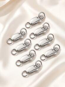 Stainless Steel Lobster Claw Clasps With Closed Jump Rings & 14K Gold Necklace Clasp & Connectors For Jewelry Making, Bracelet Extender - Connectors - View 10