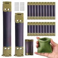 バネ口金 10個セット ポーチ がま口 金具 手作り DIY 銀 8.5cm - コッパー 12cm - チェックする 1