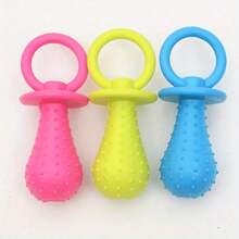 1pc (Random Color) Pet Puppy Dental Cleaning Toy Pacifier Chew Toy - Promotes Dental Health, Provides Fun Chewing And Play Experience - Multicolor - View 9