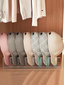 Hat Storage Rack, Hat Display Stand, Desktop Storage, Bedroom Storage, Can Hold Up To Seven Hats, Organizes Baseball Caps And Snapbacks, Wardrobe Hat Organizer, Suitable For Bedroom, Wardrobe, Vanity, Office, And Entryway, Wardrobe Storage - Multicolor - View 6