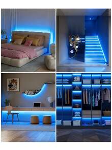 1pc USB COB Light Strip With Switch 5V Flexible Self-Adhesive LED Strip, Cuttable Ambient Light For Bedroom / Bar / TV Background / Party DIY Decoration - One Size - View 4