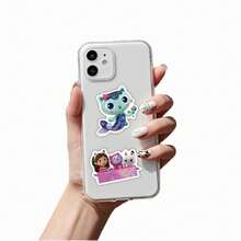 1set/50pcs Lovely Pastel Cartoon Animal Stickers, High Definition Print. Suitable For Skateboard, Helmet Decoration, Handmade Projects And Scrapbooking.(Stochastic Style) - Multicolor - View 5