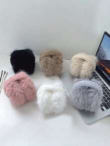 1pc Soft Fluffy Ear Warmers, Match Casual & Formal Outfits, Lovely Valentine's Day & Christmas Accessory (Hand Wash Only) - Multicolor - View 6