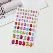 1 Set 1pc Colorful Gem Stickers, Diamond Stickers, Acrylic Crystal Stickers, DIY 3D Decoration, Rhinestone Stickers, Y2K Handmade Stickers, Stickers, Everything Can Be , Bling Bling (Random Color And Arrangement Order For Each Style) - Multicolor - View 15