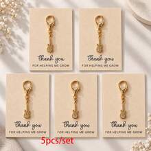1pc/Multiple Alloy Guitar Minimalist Pendant With Card Packaging, Unisex Gift For Friends, Besties And Music Lovers, Simple Bag Charm, Wallet Accessory - Multicolor - View 4