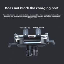 Car Waterfall-Style Phone Holder, Strong Suction Cup Stable And Non-Detachable, Adjustable Angle, Flexible Viewing, Smooth Operation On Rough Roads, Essential Stability - General - View 4
