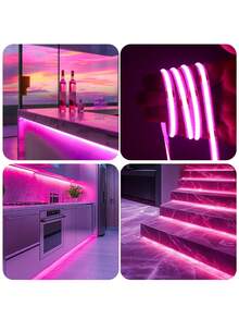 1pc USB COB Light Strip With Switch 5V Flexible Self-Adhesive LED Strip, Cuttable Ambient Light For Bedroom / Bar / TV Background / Party DIY Decoration - One Size - View 5