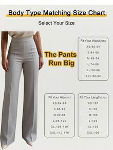 Women's Fashionable High-Waisted Flared Pants, Multiple Colors Available, Bell Bottoms - Light Grey - View 3