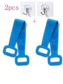 1/2/4pcs Random Color Thorough Full Body Cleansing, No Dead Angles. Soft Bristles Gently Exfoliate And Remove Dead Skin. Suitable For Dry And Wet Use, Can Clean, Care And Massage Skin - Exfoliating Bath Strap - View 26