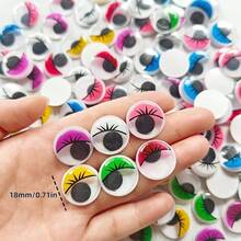 108Pcs Black Wiggle Eyes, Self-Adhesive Mixed With Storage Box, Easy To Peel And Stick, DIY Crafts And Decoration Project Supplies - 108 Assorted Colors - View 2