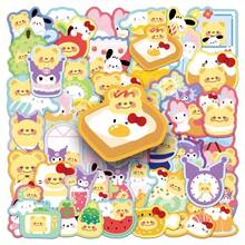 50pcs Sanrio And Butter Bear Cartoon Stickers, Suitable For Decorating Phone, Tablet, Laptop, Camera, Desk, Diary, Planner - Multicolor - View 7
