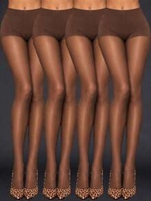 Grunge Punk Set: Fishnet Socks + Ripped Pantyhose, Black Tights Combo, Ideal For Daily Wear, Parties & Music Festivals - Coffee Brown - View 2