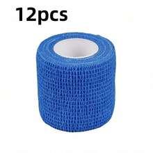 12 Rolls Elastic Self-Adhesive Sports Bandages, Finger And Ankle Support Braces, For Wrist, Waist, Knee And Elbow Protection, Suitable For Football, Basketball, Running, Fitness, Badminton, Tennis - Multicolor - View 15