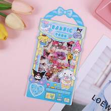 Hasbro 5 Packs/15 Sheets Cute Hand-Held Sticker Set, Children Girls Gift, DIY Scrapbook Material, No-Cut Stickers - Multicolor - View 5