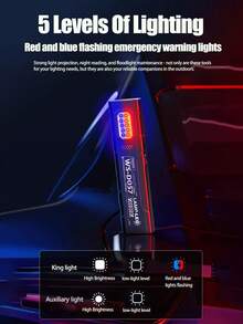 LED Multi-Function Flashlight, Magnetic Clip-On, Adsorbable, Handheld Mini Flashlight, Suitable For Night Running, Camping, Cycling, Hiking, Repair Lighting, Multi-Scenario Convenient Magnetic Flashlight - Flashlight - View 4