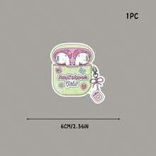 Audiobook Girl Headphones Fun Vinyl Stickers - 2D Flat Stickers, Suitable For Phones, Laptops, Suitcases, Gifts, Cars, Cups, Helmets - one-size - View 6