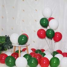 Christmas Balloon Garland Arch Kit With Red, Gold, Green Balloons, Suitable For Holiday, Christmas Eve, Christmas Party Background Decoration, Photo Props - View 6