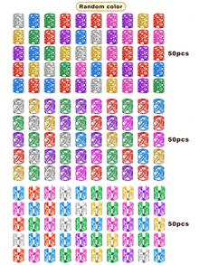 150pcs Multicolor Hip Hop Style Summer Hair Accessories, Braided Dreadlock Beads Hair Rings, Adjustable Metal Hair Bands, Braiding Accessories, Suitable For Children - Multicolor - View 4