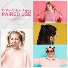 8 PCS Silky Satin Hair Bows With Tassel For Women Grils, Tassel Ribbon Bowknot Hair Clips For Ponytail Holder. Barrettes Hair Clips Bow - Multicolor - View 2