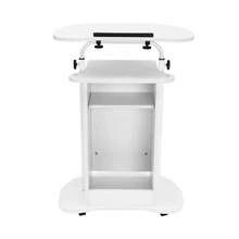 Presentation Stand, Mobile Height Adjustable Church Classroom Lecture, Portable Presentation Stand, Standing Laptop Cart - As Shown In the Figure - View 11
