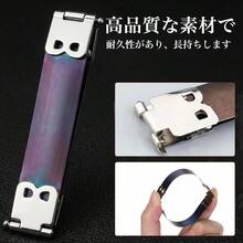 バネ口金 10個セット ポーチ がま口 金具 手作り DIY 銀 8.5cm - シルバー 8.5cm - チェックする 5