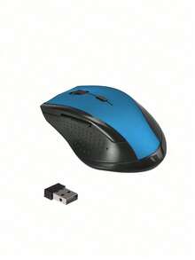 2.4G Wireless Ergonomic 6‑Button Computer Mouse, 800‑1600 DPI Adjustable Portable Mouse, Plug And Play, 10‑Meter Stable Connection For Laptop PC Desktop Home Office Use, Battery Not Included(Battery Not Included) - View 10