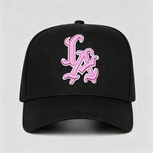 1pc Gothic LA Letter Embroidery Hats For Men Adjustable Hats, UV Protection Sun Hat, Ideal For Hiking, Mountaineering, Travel, And Outdoor Activities - Multicolor - View 3