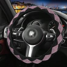 Bling Bling Car Steering Wheel Cover, Elastic No Inner Ring Design Fits 15-Inch Steering Wheels, Shiny Goddess Style Car Interior Accessory - Multicolor - View 11