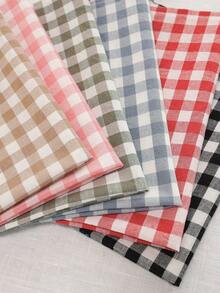 1/2/4pcs Gingham Placemats Set, Checkered Table Mats, Fresh & Cute Farmhouse Dining Table Decor, Cottagecore Kitchen Accessories, Vintage Style Home Decoration, Pastel Spring Aesthetic Table Decor - Olive Green - View 4
